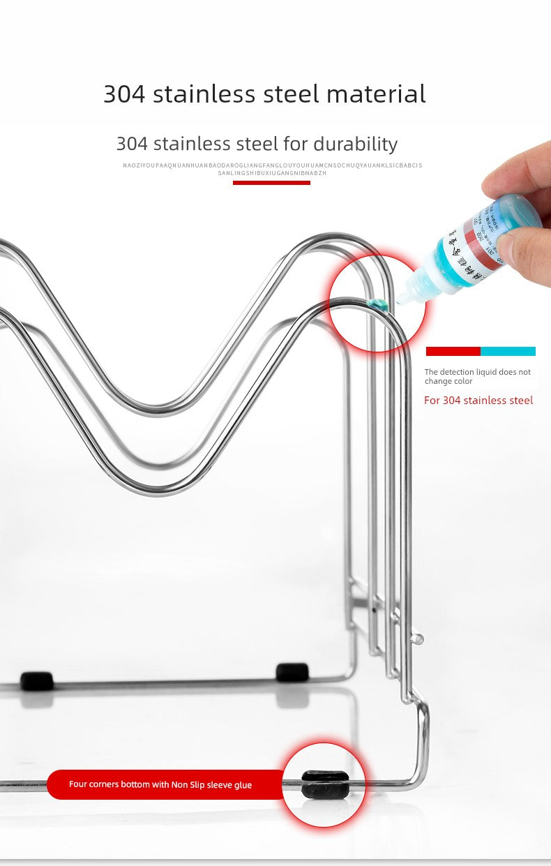 Table Top For Home Stainless Steel Chopping Board Storage Rack Pot Lid | Sorpresa
