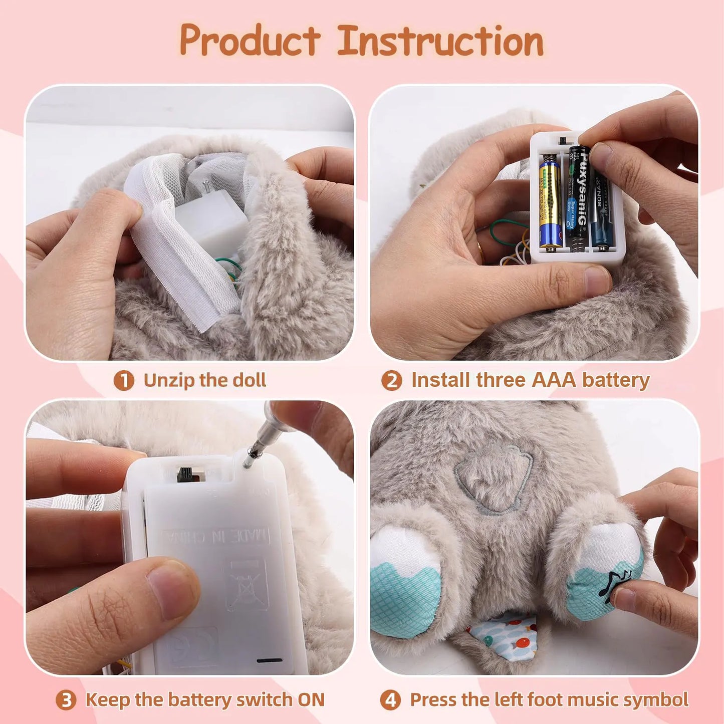 Breathing Bear Baby Soothing Otter Plush Doll | Sorpresa