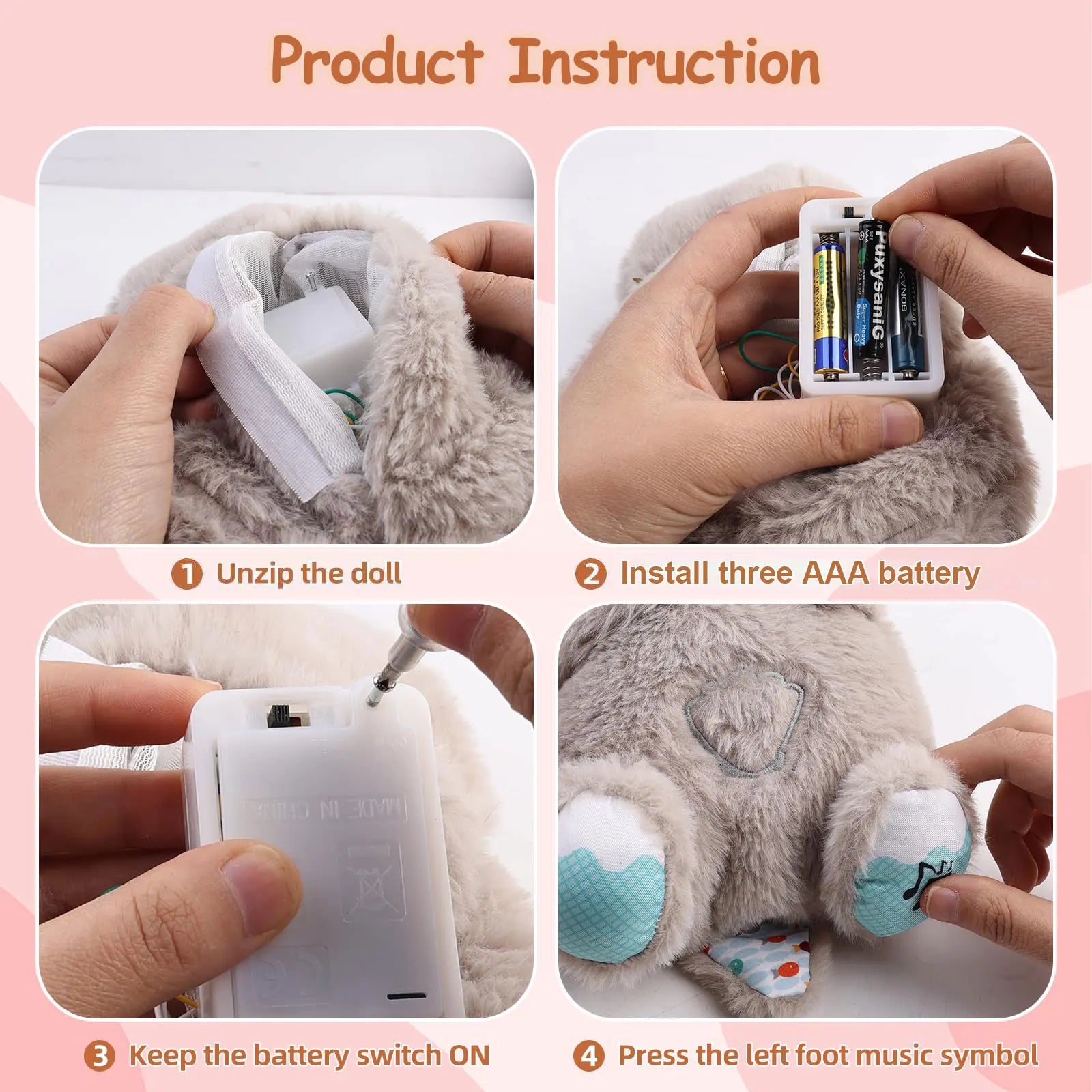 Breathing Bear Baby Soothing Otter Plush Doll | Sorpresa