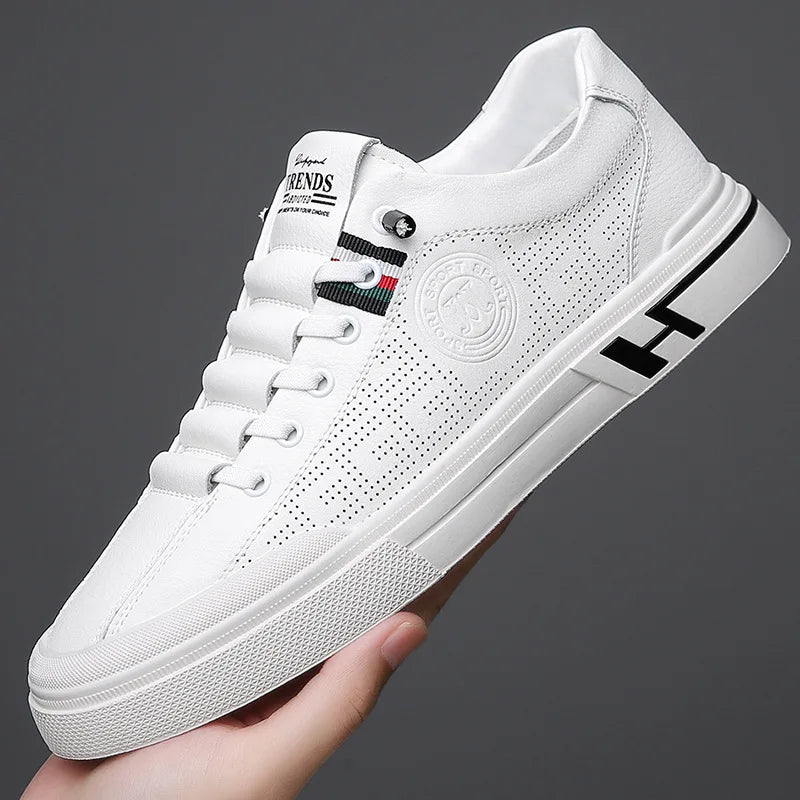 Brand Men's Sneakers Leather Casual Shoes for Men Designer Trend Sports Shoes Soles Men's Running Slip on Flats Vulcanized Shoes | Sorpresa