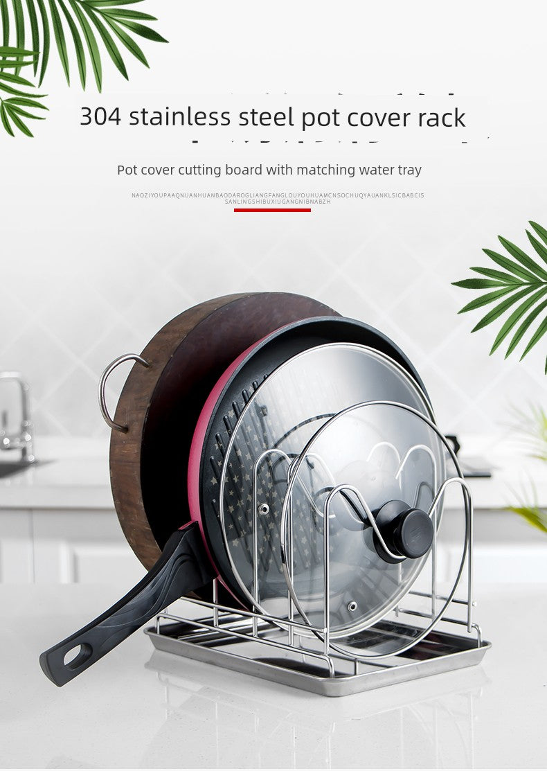 Table Top For Home Stainless Steel Chopping Board Storage Rack Pot Lid | Sorpresa