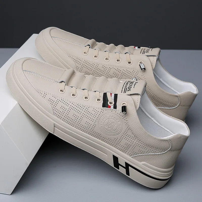 Brand Men's Sneakers Leather Casual Shoes for Men Designer Trend Sports Shoes Soles Men's Running Slip on Flats Vulcanized Shoes | Sorpresa