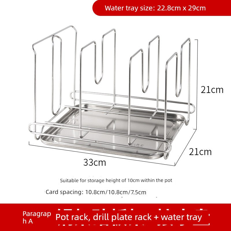 Table Top For Home Stainless Steel Chopping Board Storage Rack Pot Lid | Sorpresa