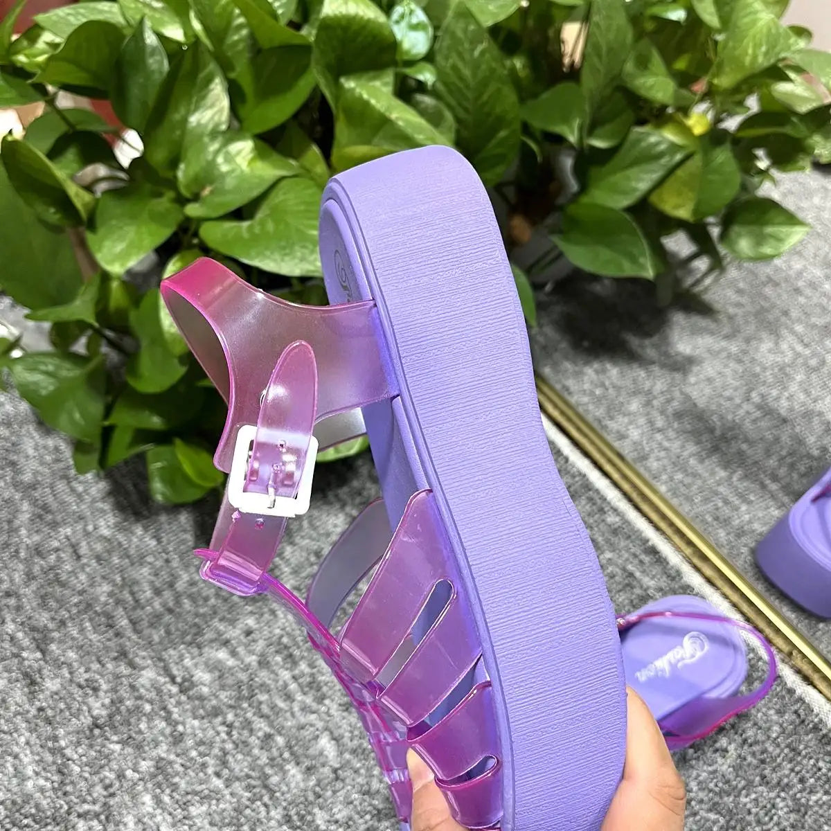 Toe Closed Summer Beach Sandals Shoes Women Fashion Jelly Sandals Rome Shoes Soft Pvc Material Women Summer Rome Sandals | Sorpresa