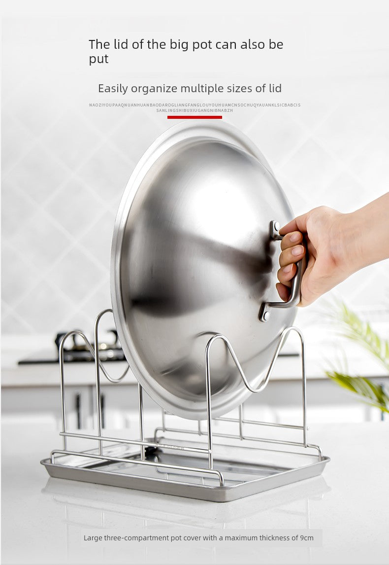 Table Top For Home Stainless Steel Chopping Board Storage Rack Pot Lid | Sorpresa