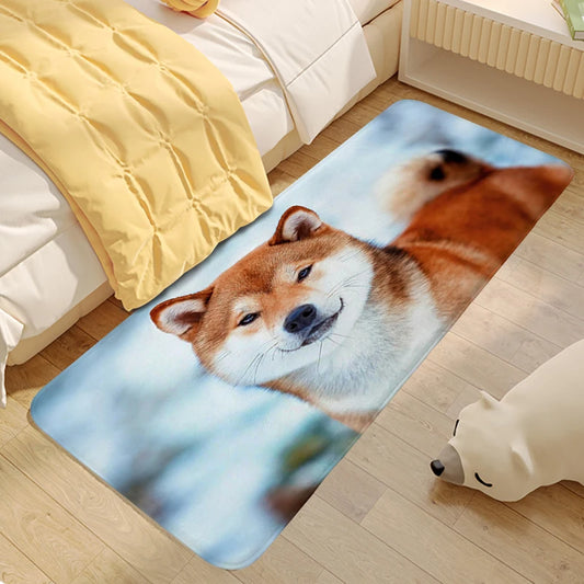 Shiba Inu Dog Living Room Rug House Interior Entrance Mat Room Decorating Items Hallway Kitchen Bathroom Floor Carpet Anti Slip | Sorpresa