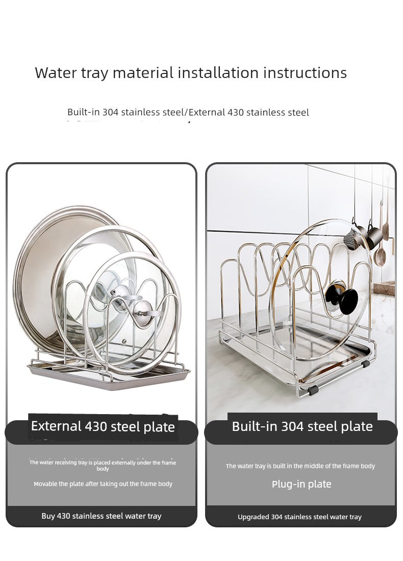 Table Top For Home Stainless Steel Chopping Board Storage Rack Pot Lid | Sorpresa