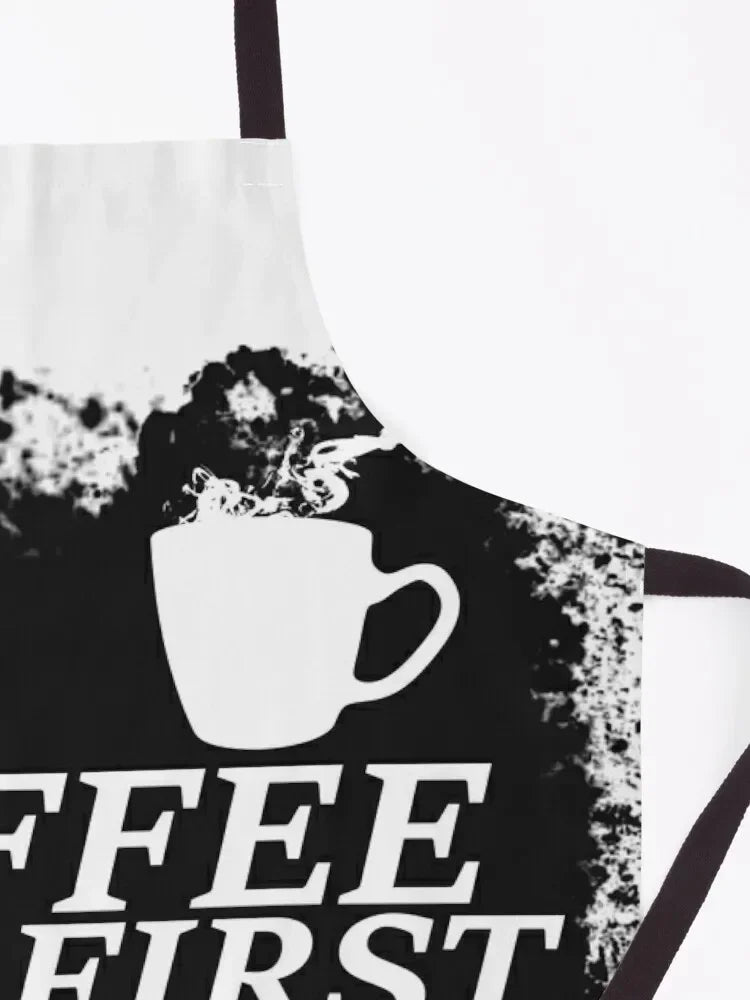 Coffee First, Rock Next Apron Household Items Useful Home and kitchen products For Women House Things For Home And Kitchen Apron | Sorpresa