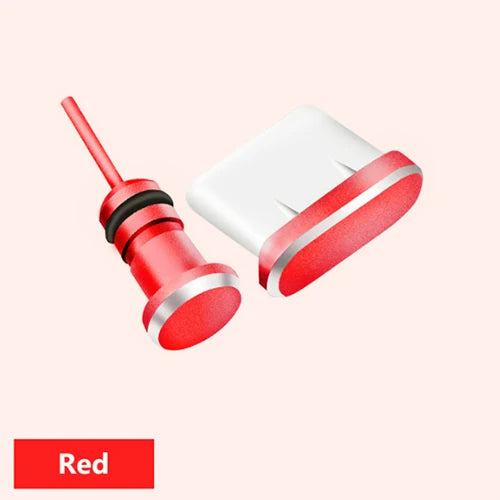 2PCS Type C Phone Charging Port 3.5mm Earphone Jack Sim Card USB C Dust Plug For Samsung S10 S9 S8 Huawei P10 P20 P30 Pro | Sorpresa