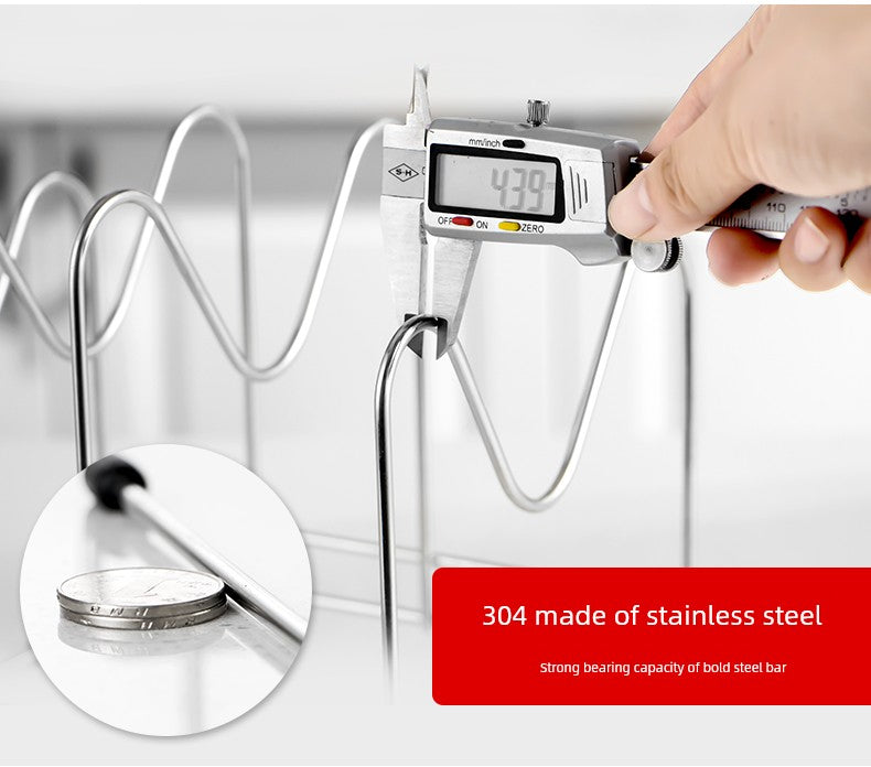 Table Top For Home Stainless Steel Chopping Board Storage Rack Pot Lid
