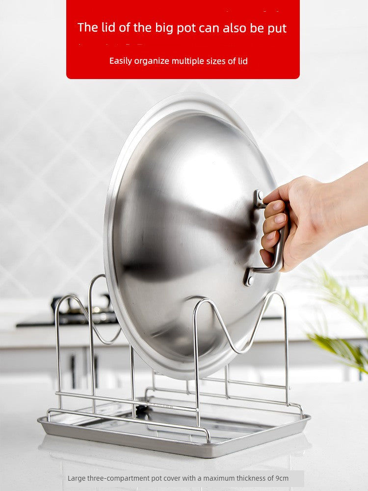 Table Top For Home Stainless Steel Chopping Board Storage Rack Pot Lid | Sorpresa